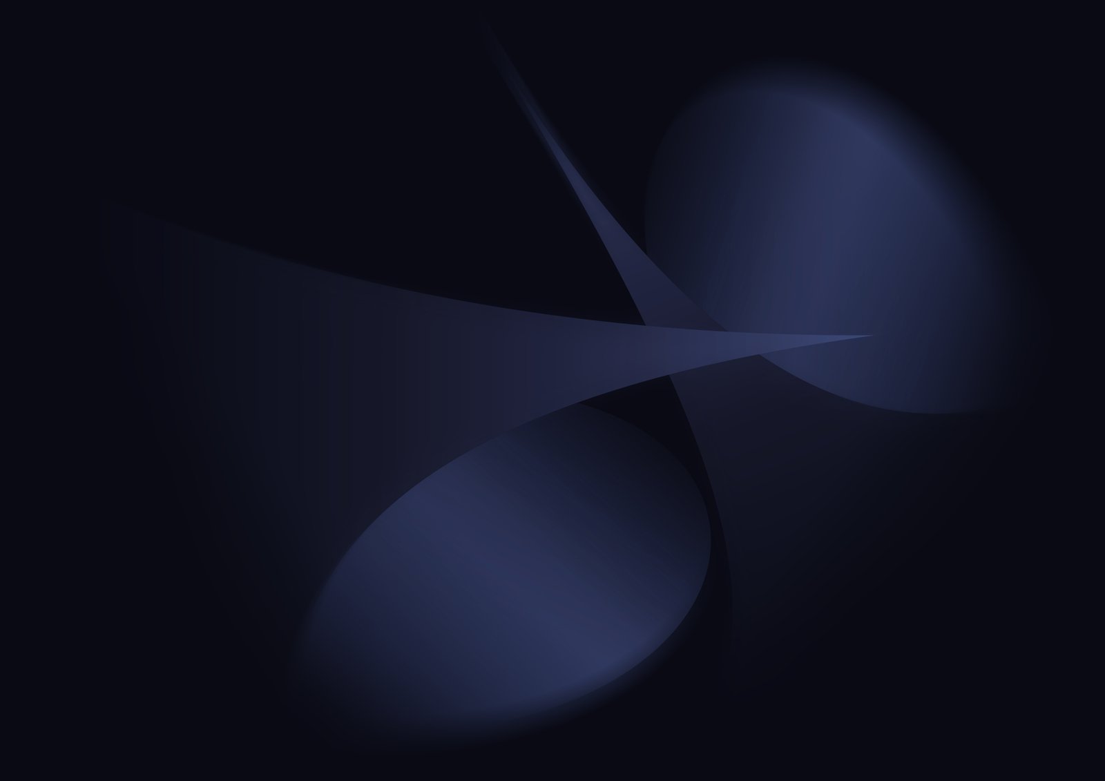 a dark blue background with a spiral