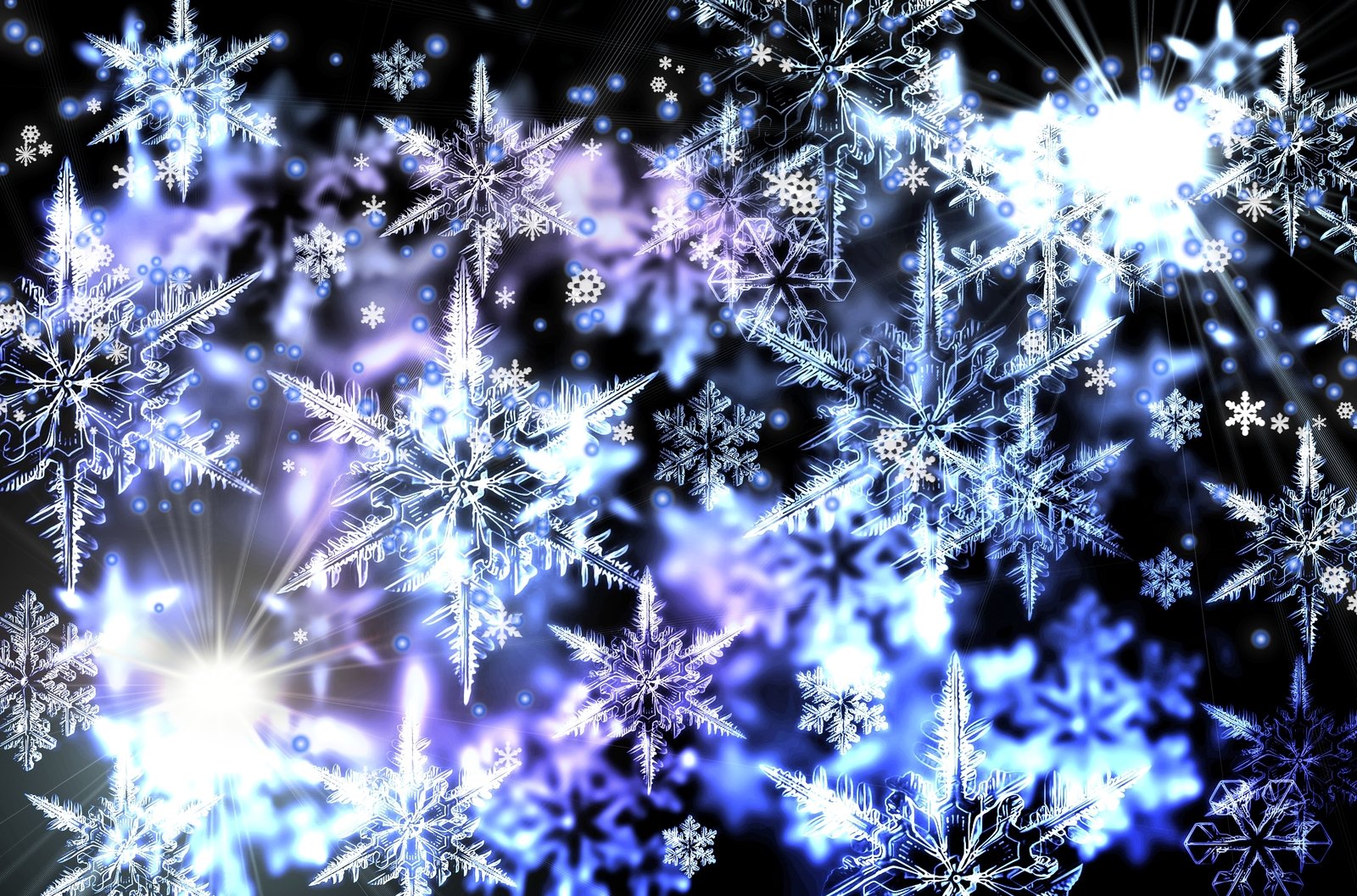 an artistic background with snow flakes against a black backdrop