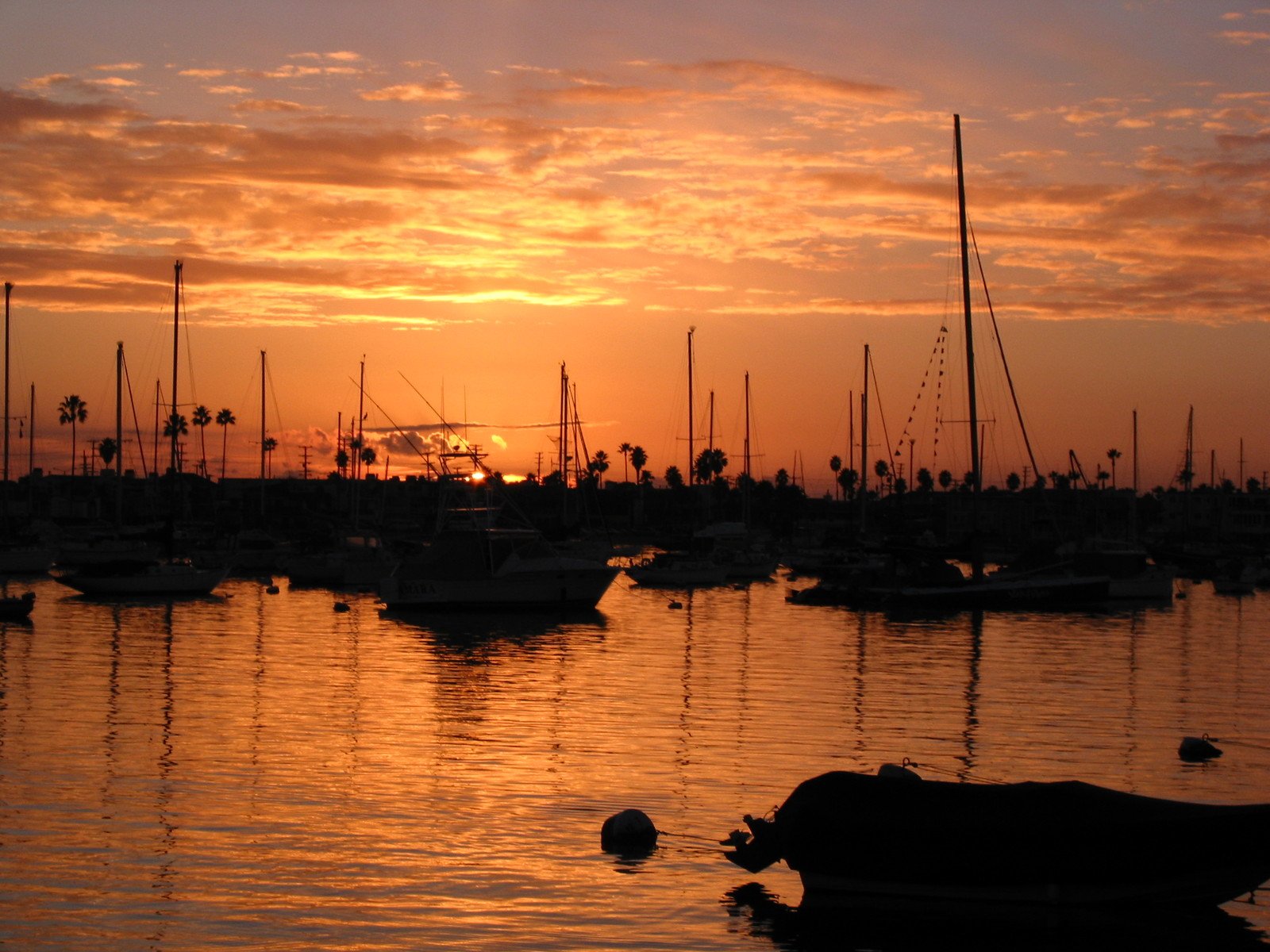 a large body of water with boats in it