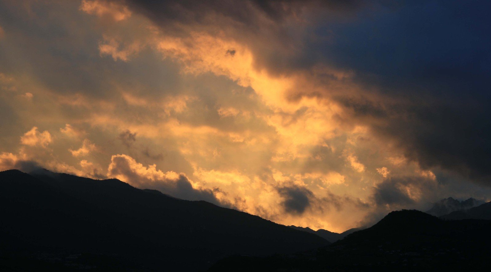 the clouds are covered in dark, cloud - free smoke