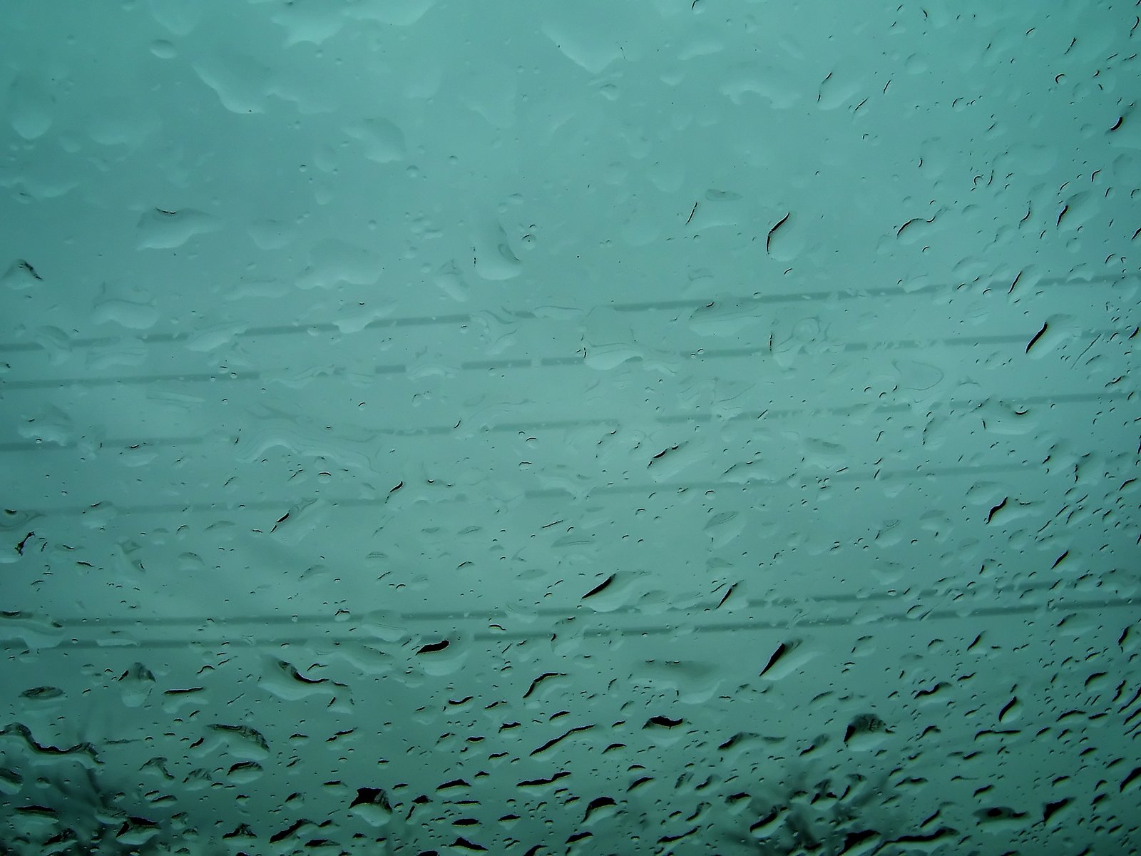 this is looking up at rain outside the windshield