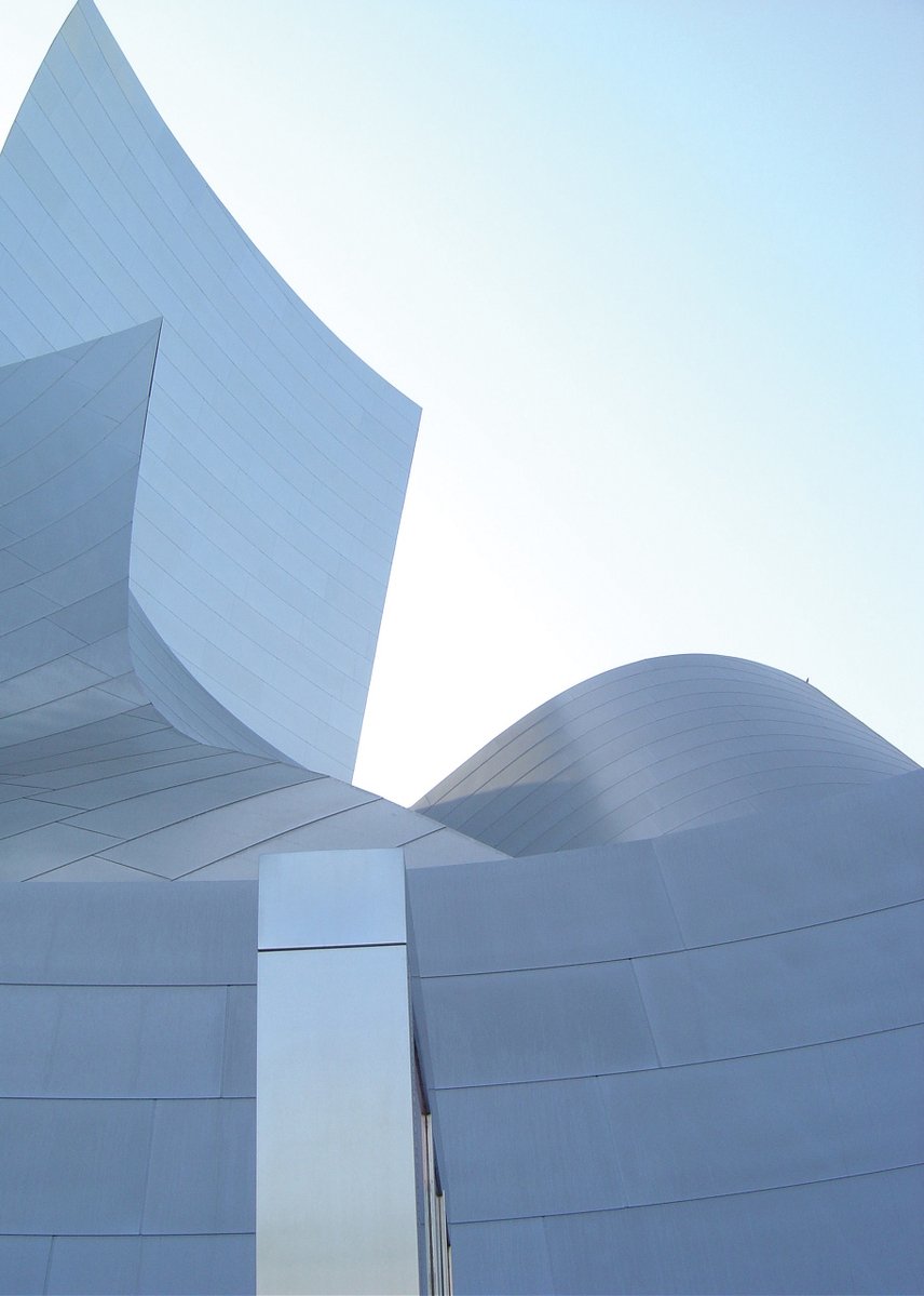 the exterior of a museum with many angles