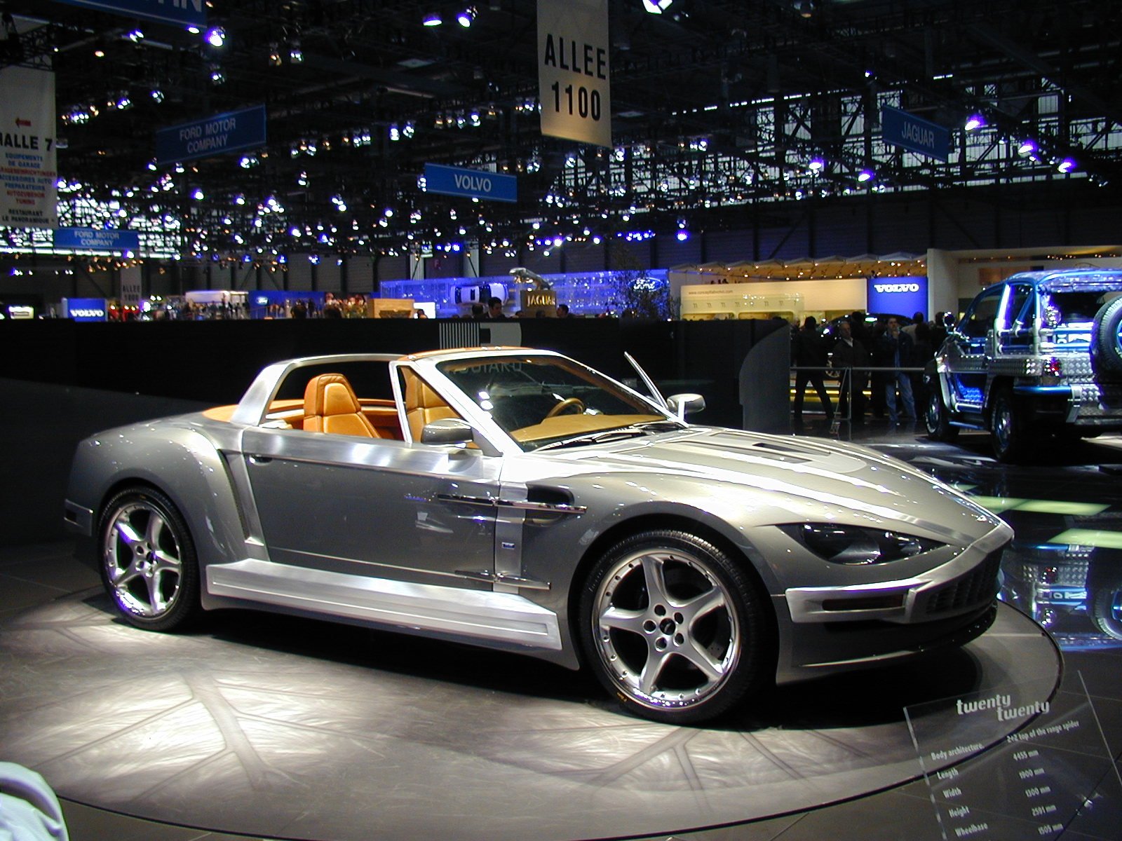 an image of a sports car on display