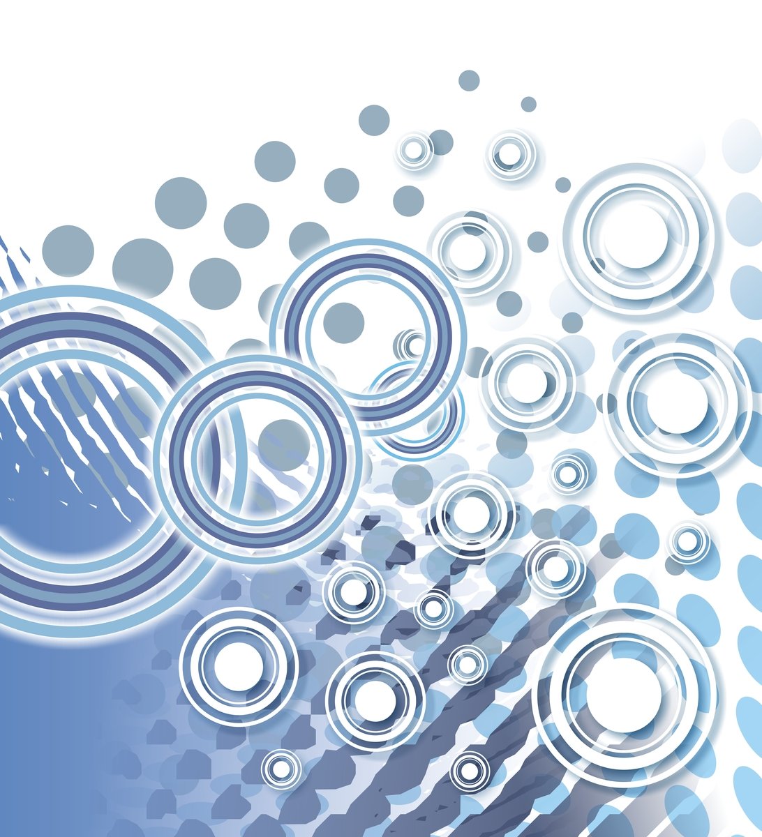an abstract background with many bubbles in blue