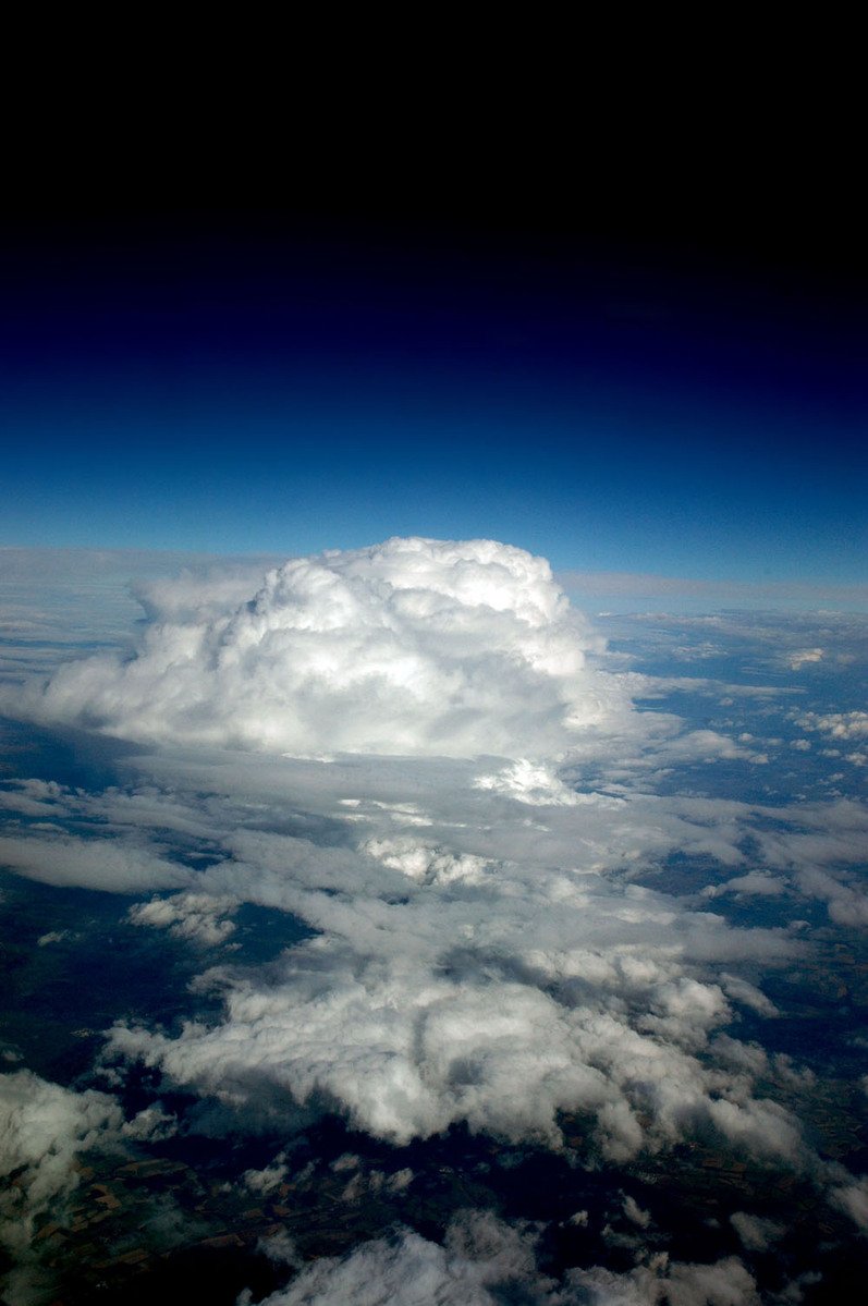 this is an image of clouds above the earth