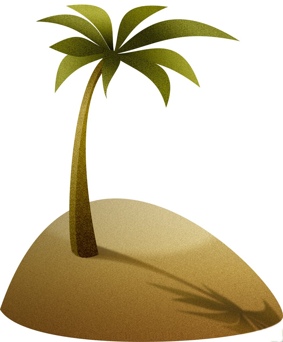 a small palm tree on a white background