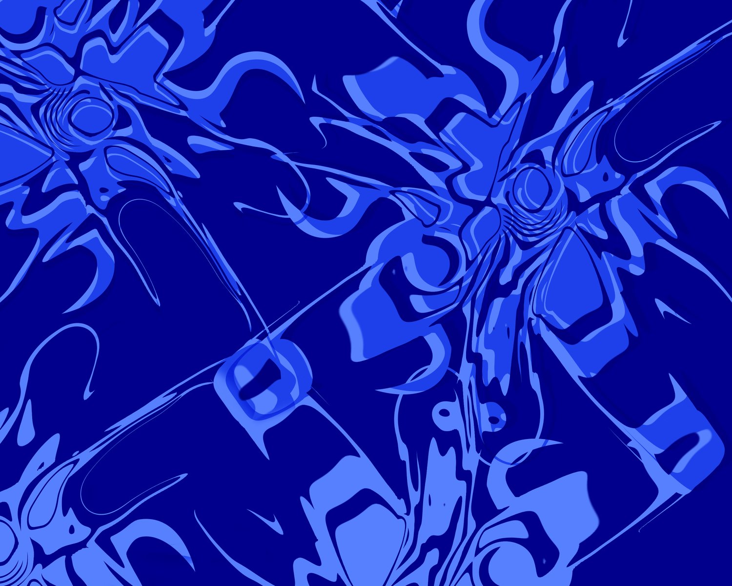 blue background with an abstract design