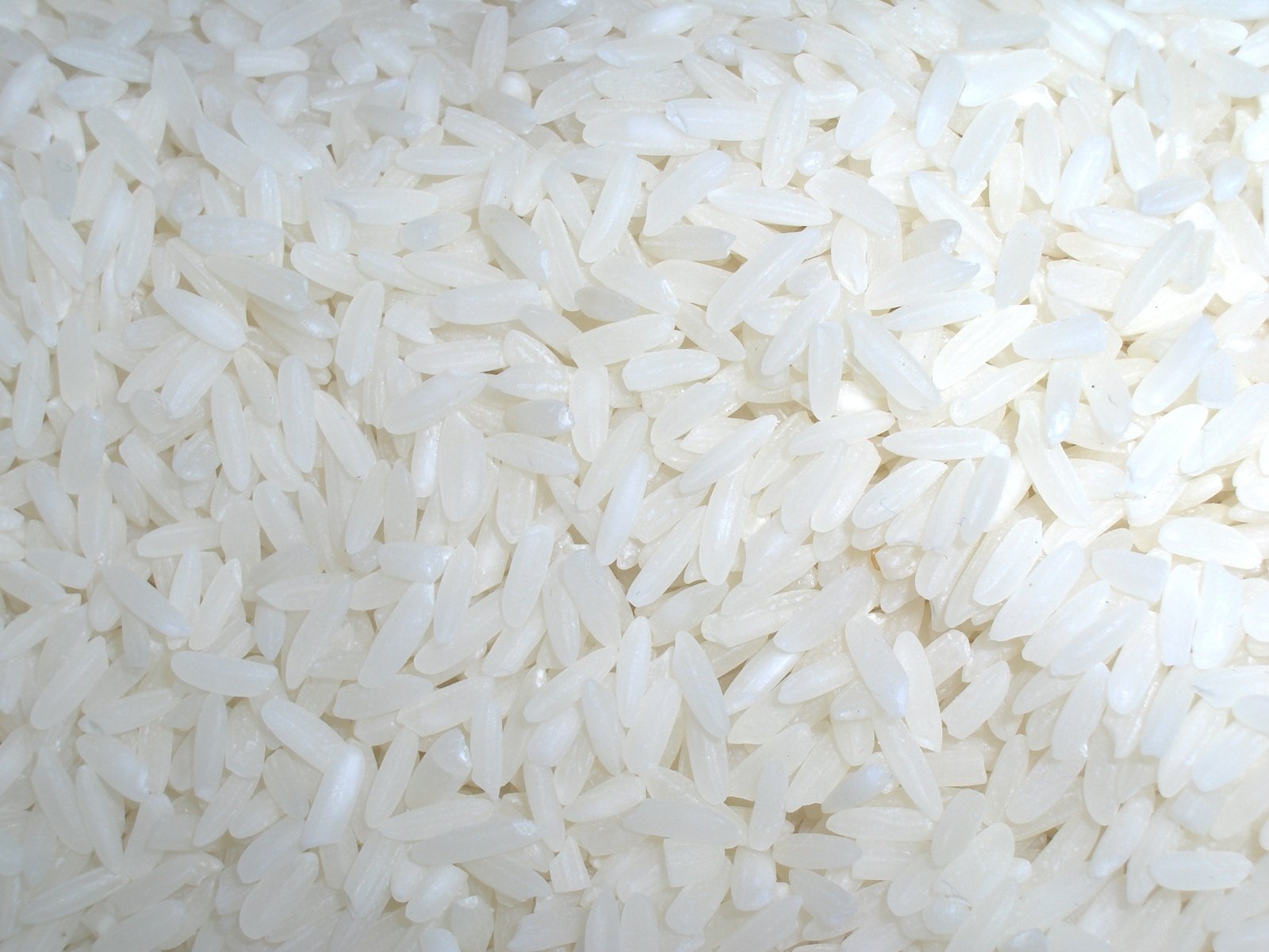 rice on the table, top view, is white color
