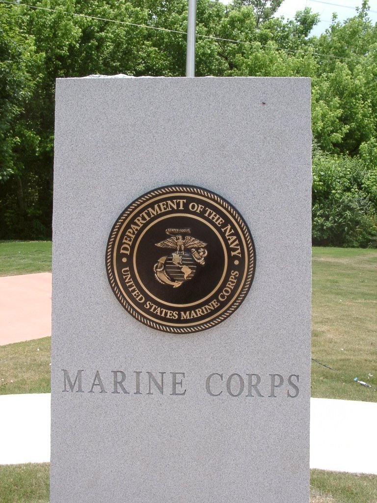 the department of the navy memorial is displayed at marine corp headquarters