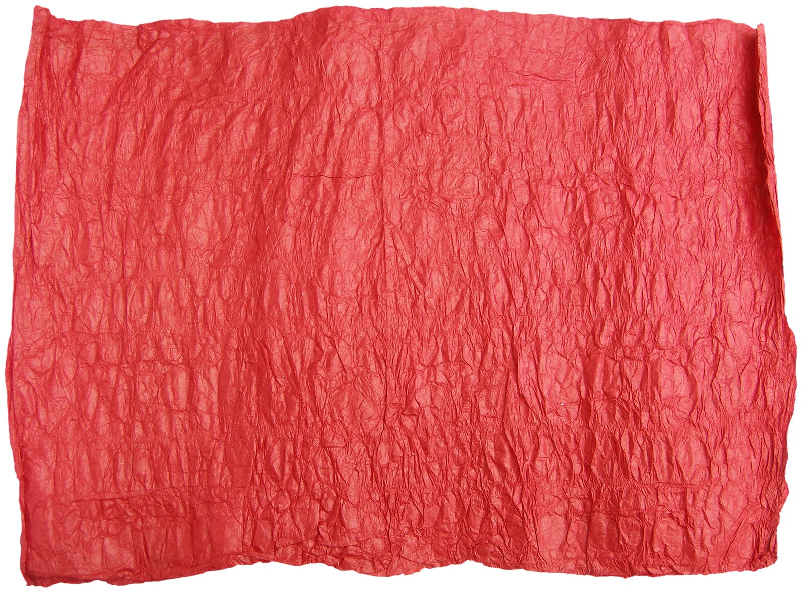 a red sheet with a white background