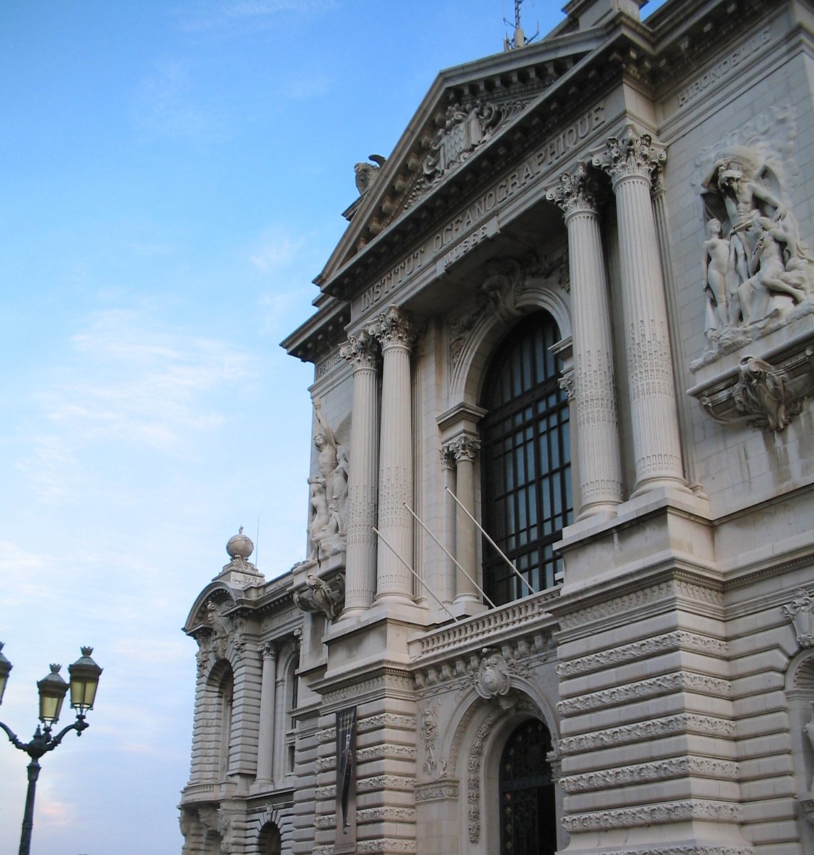 an architectural building with carved marble