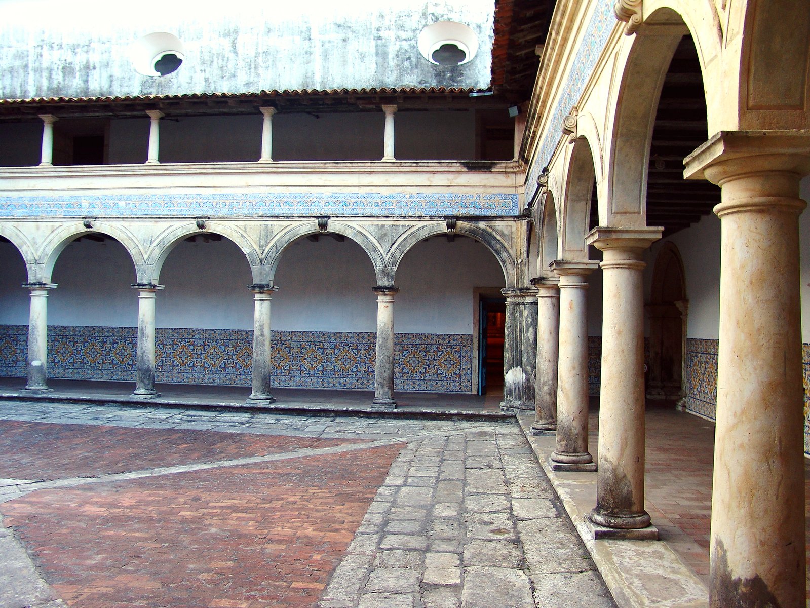 the interior courtyard is very large and spacious