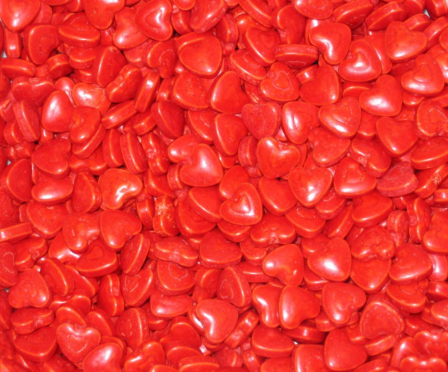 a pile of hearts made from the same red substance