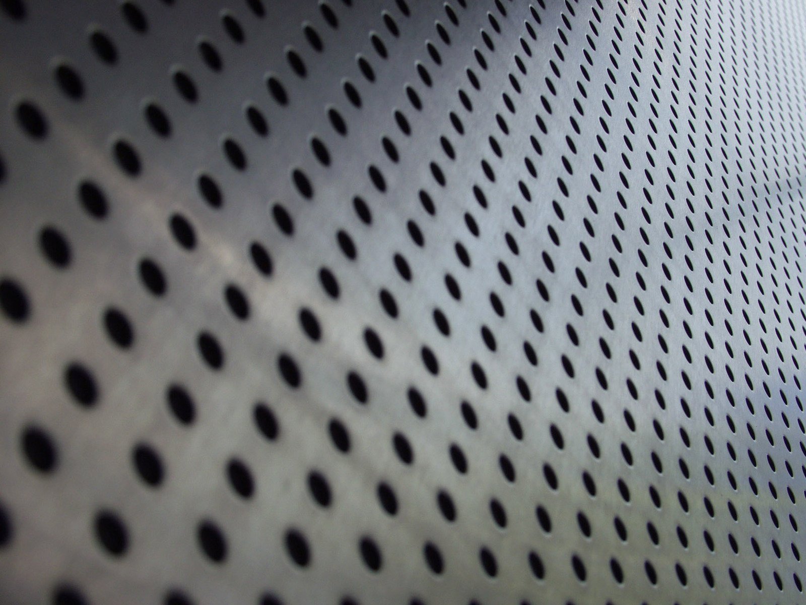 closeup view of the pattern of an aluminum mesh surface