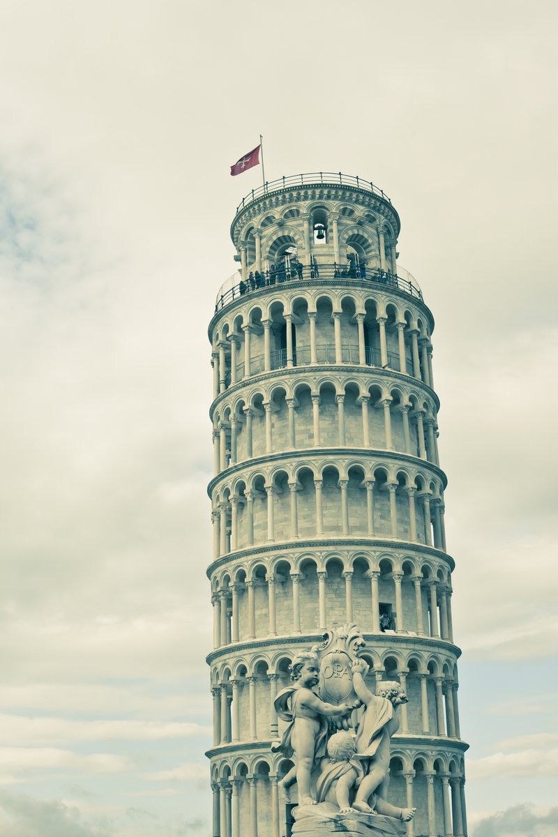 there is a picture of a big tower that is in the ocean