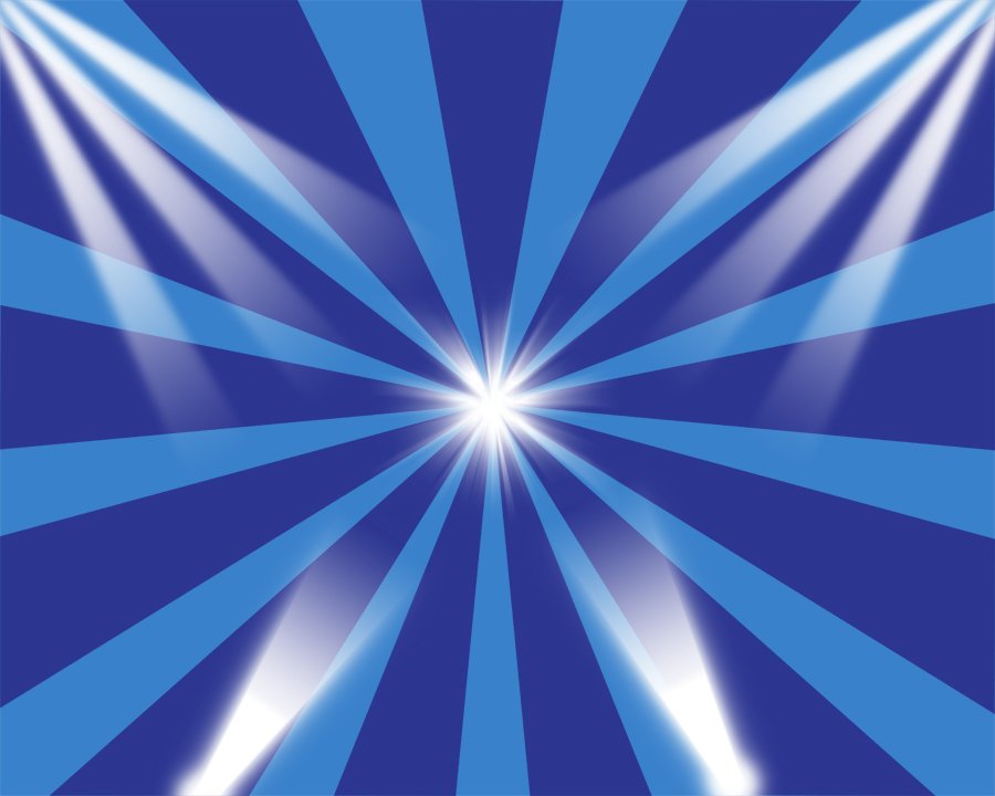 an abstract background with blue and white lights