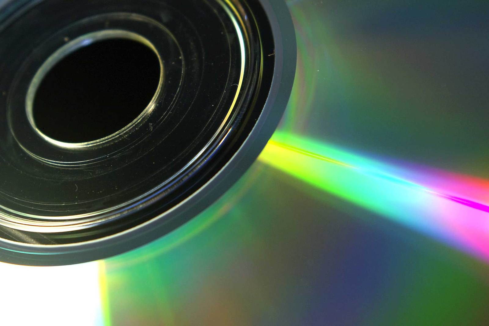 a compact disc that is very close up
