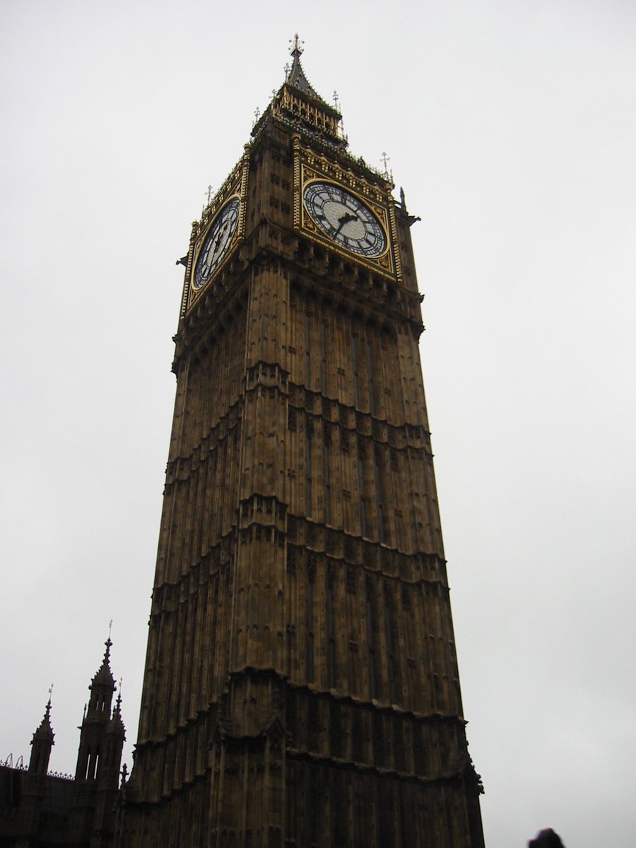 there is a large tower with a clock at the top