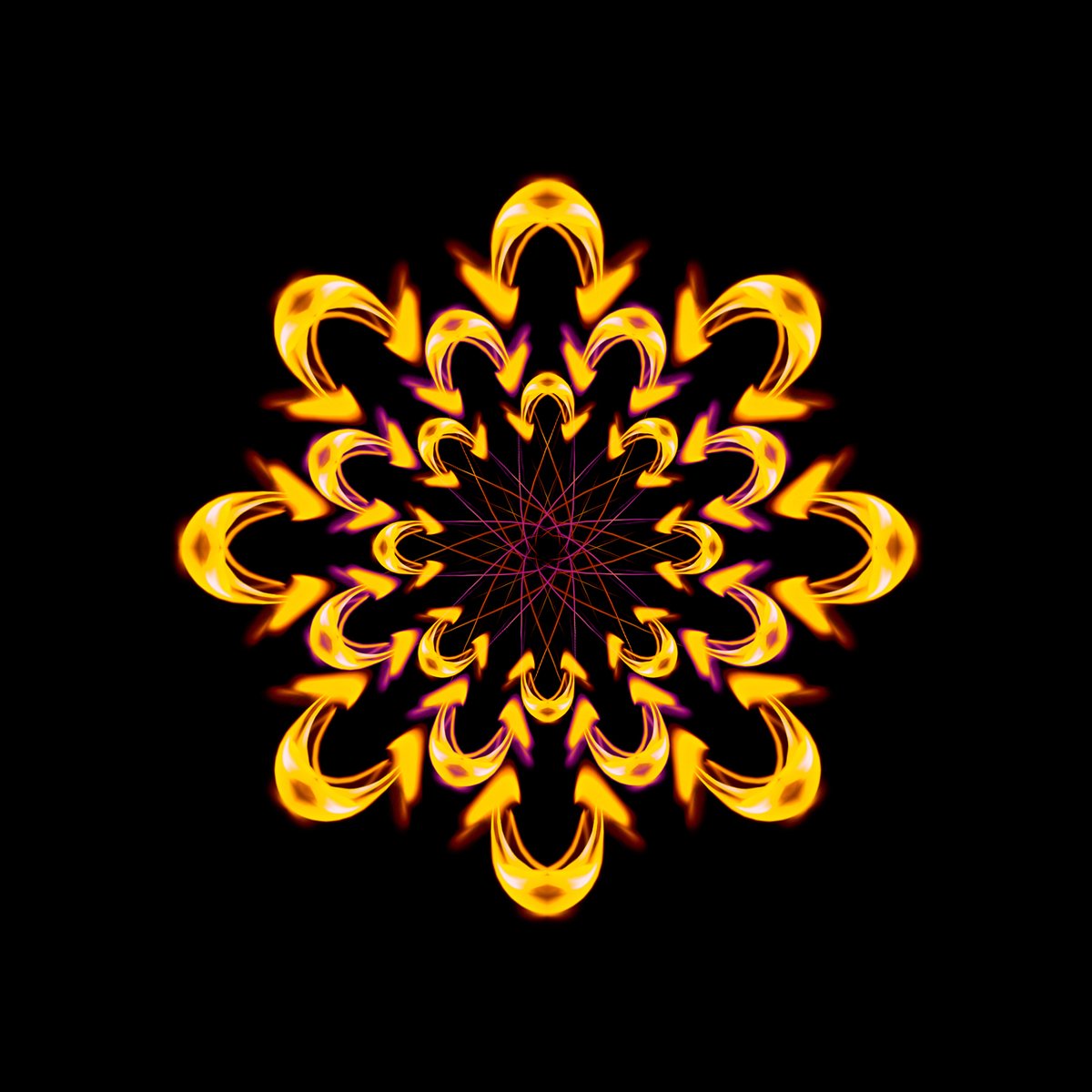 an image of flames on a black background