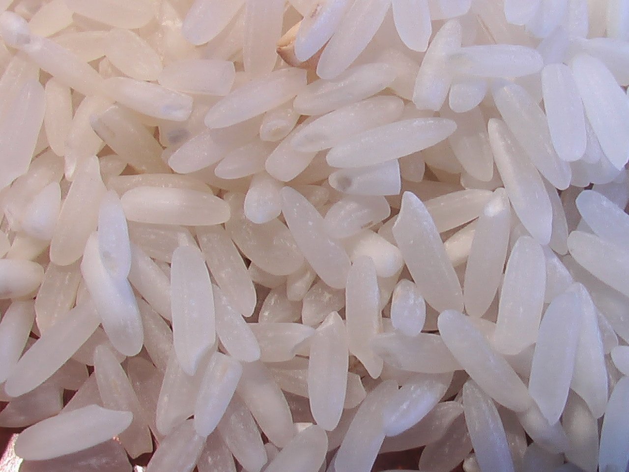 close up of rice sitting on top of a table