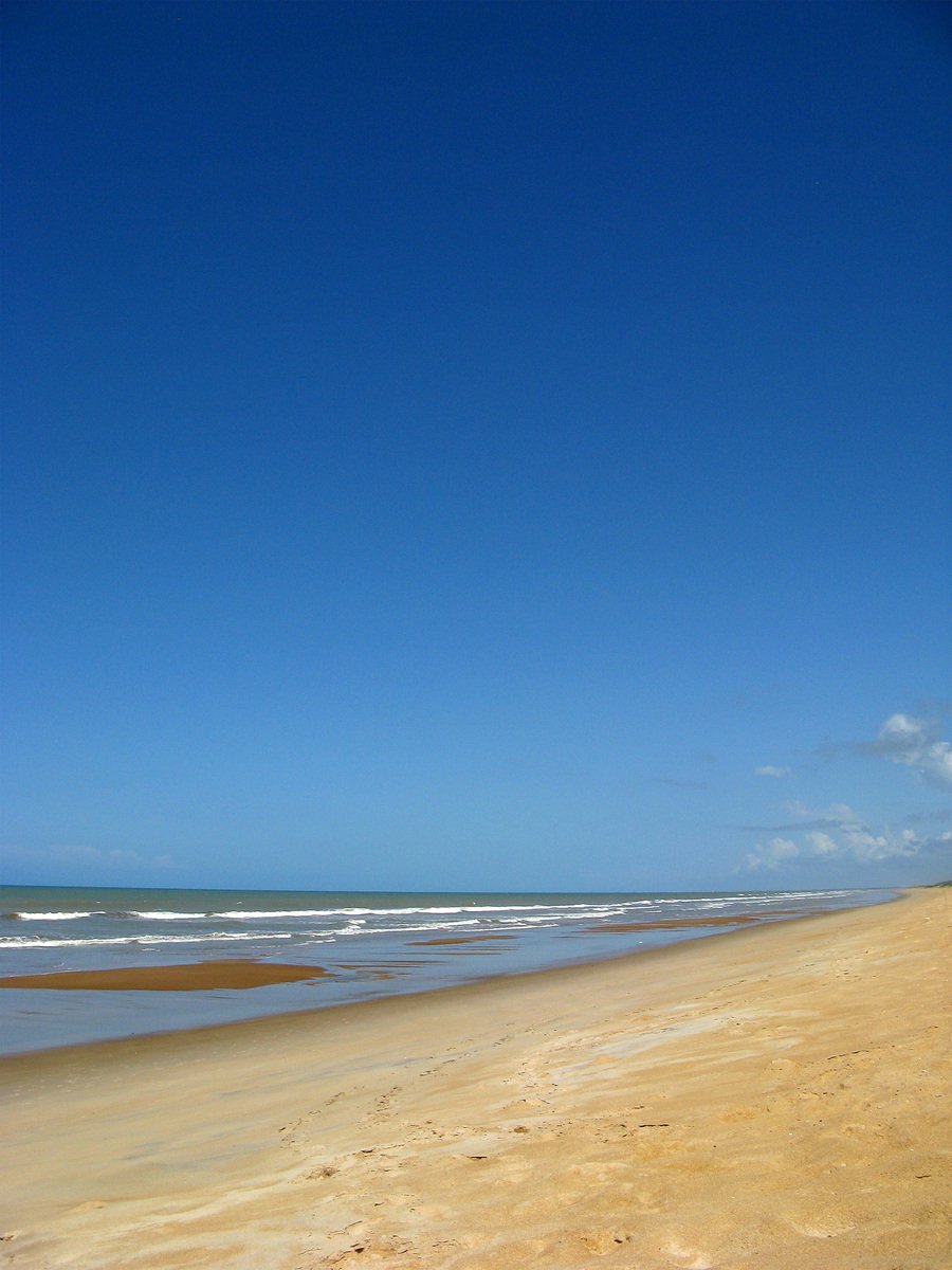 a beach that has waves on top of it