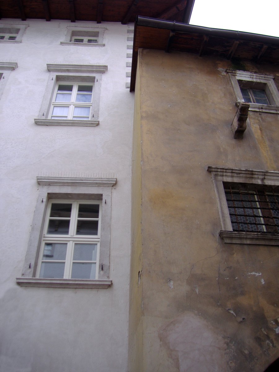 two windows on one side of the house