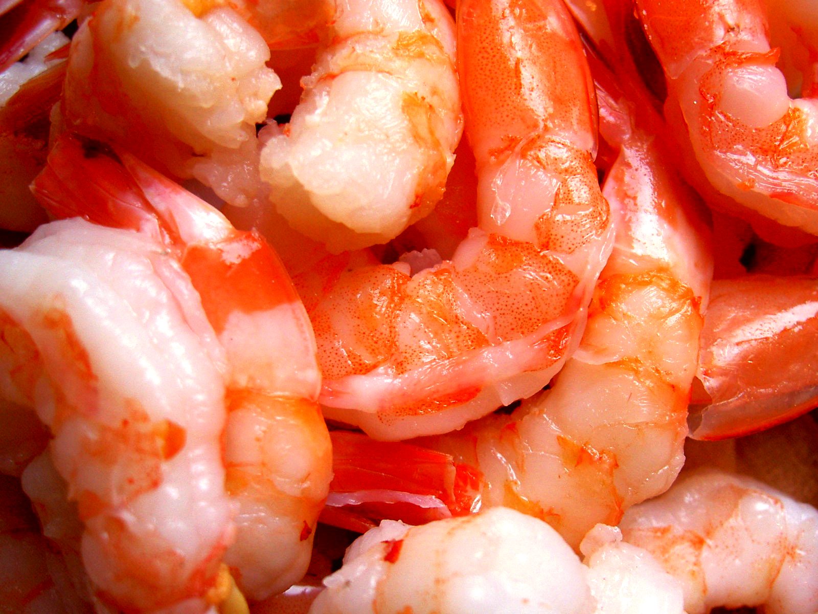 raw shrimp is fried on a bed of rice