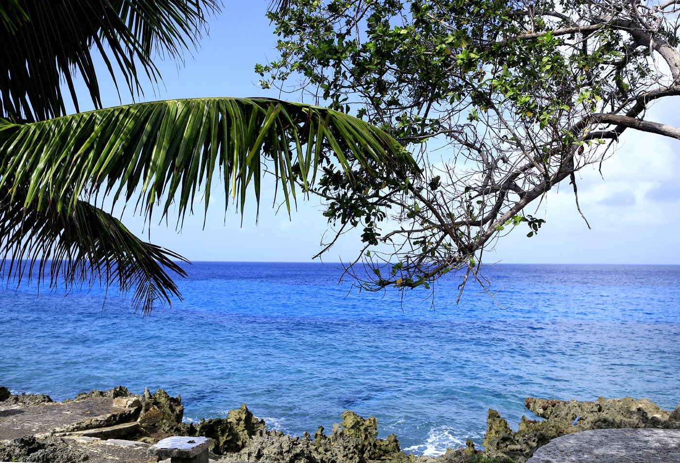 a view out to sea in the island of cuba