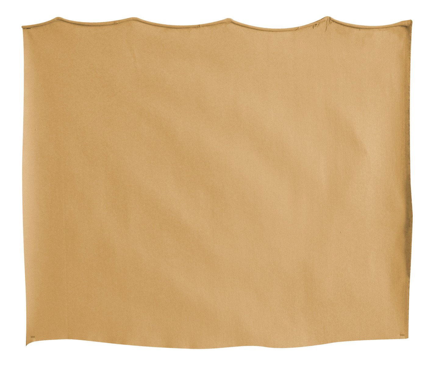 a brown paper sheet with some sort of ruffled edge