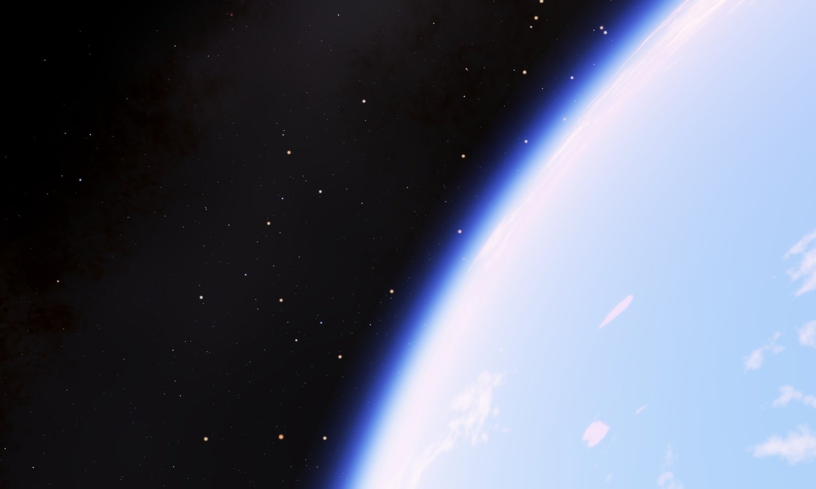 a space view of the earth and some stars