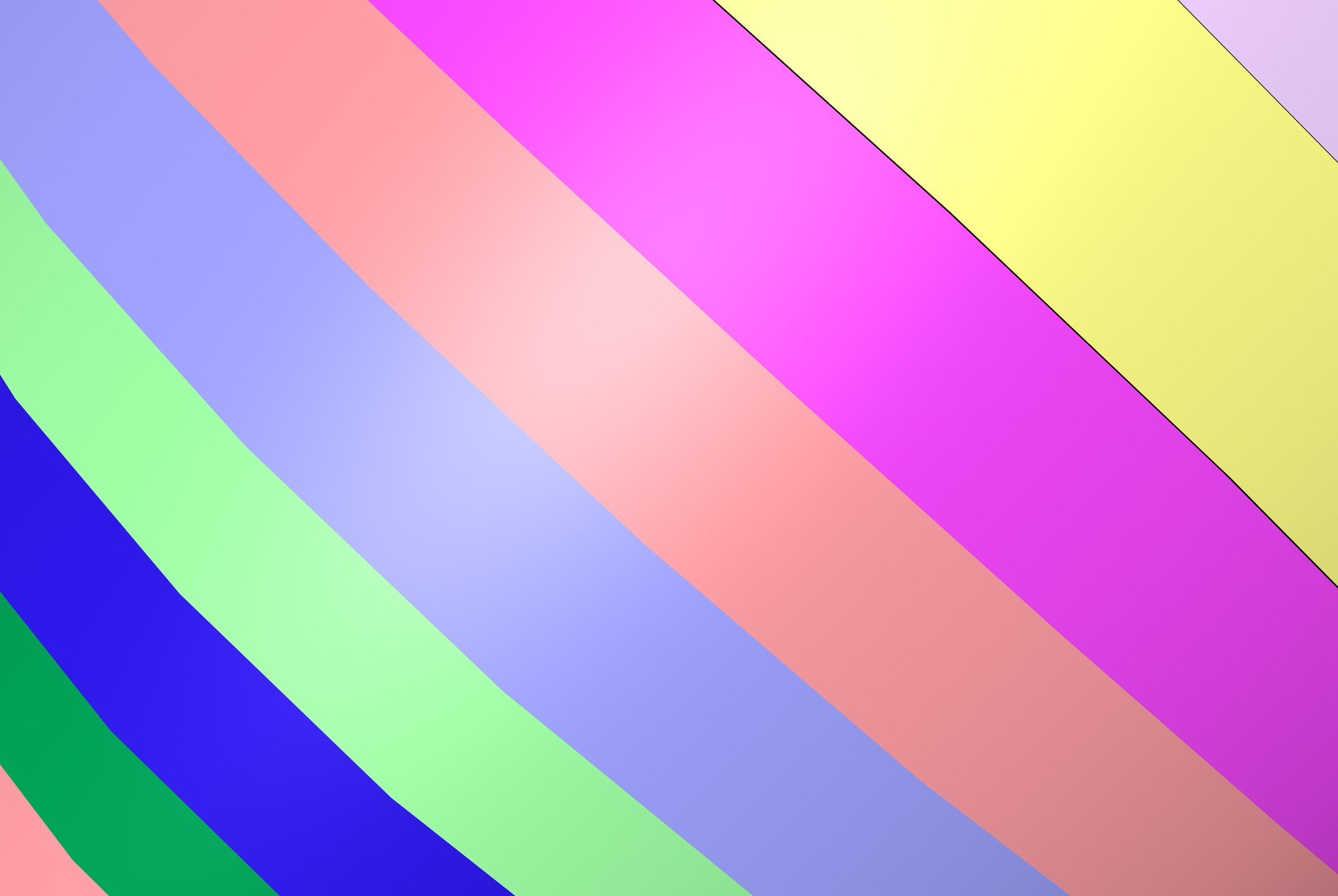 the diagonal stripes are multi - colored, in color