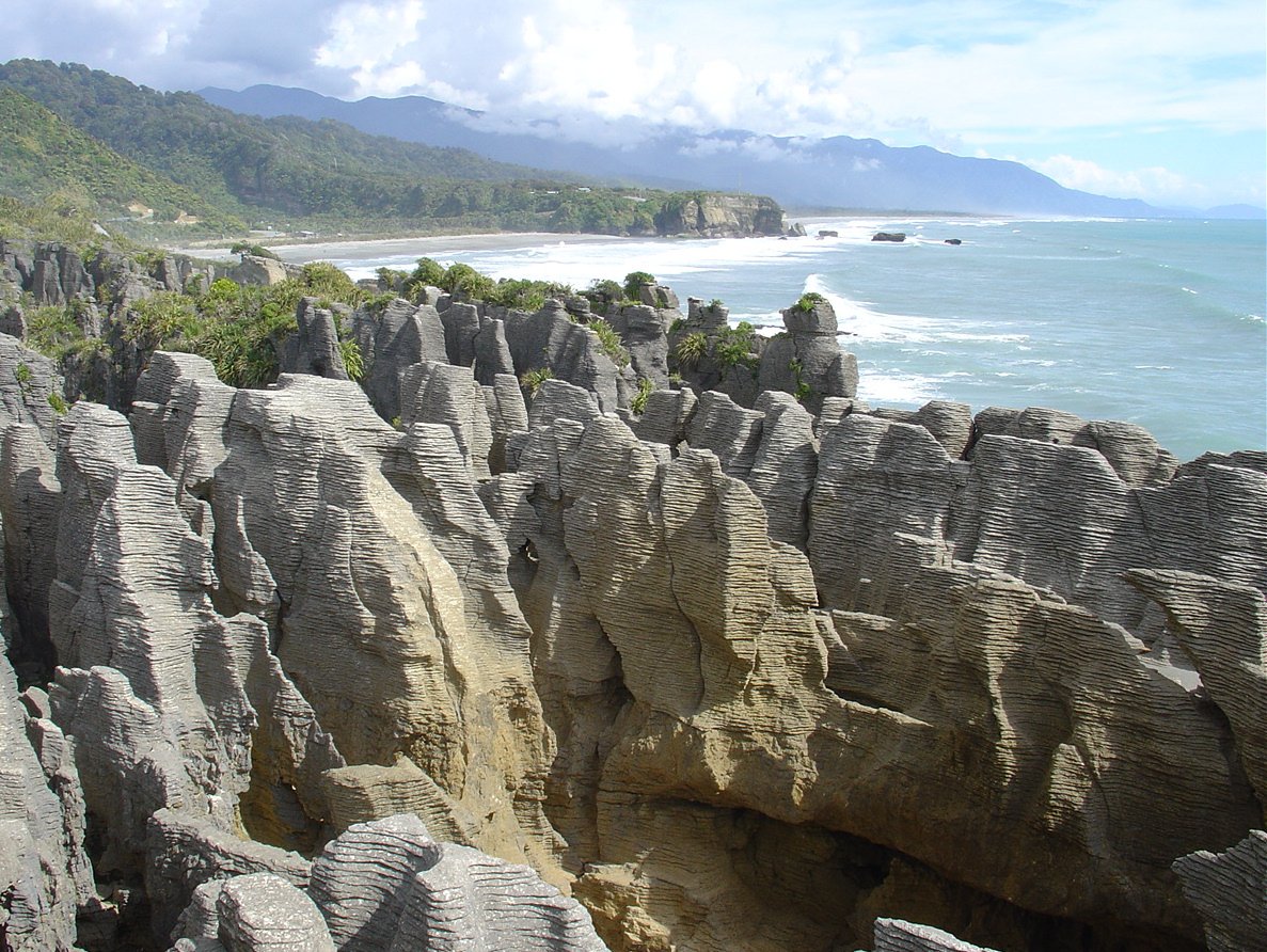 the rocks are being made from different layers of rock