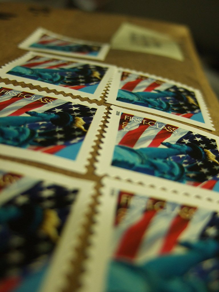 some postage is being made to look like they have the same stamp design