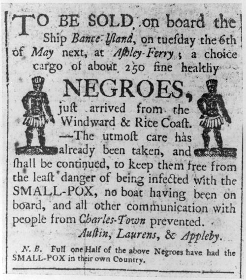 a black and white text description to an article about negros