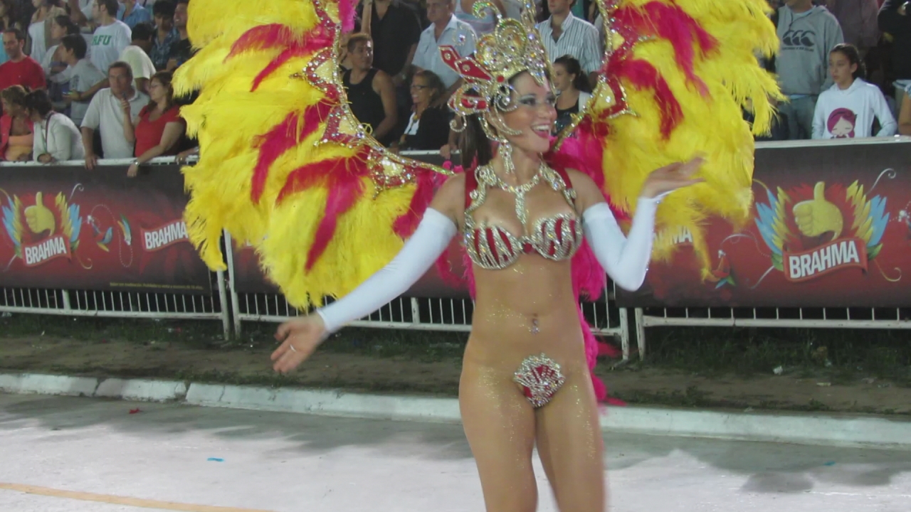 a dancer is dancing at a carnival