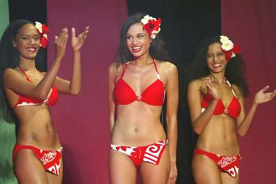 a group of models from a swimsuit contest