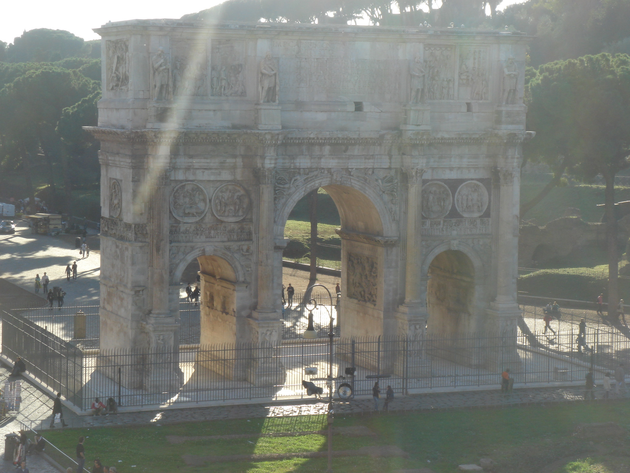 the ancient looking triumph of love is seen from above