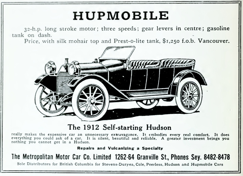 an advertit showing the first model for a new automobile