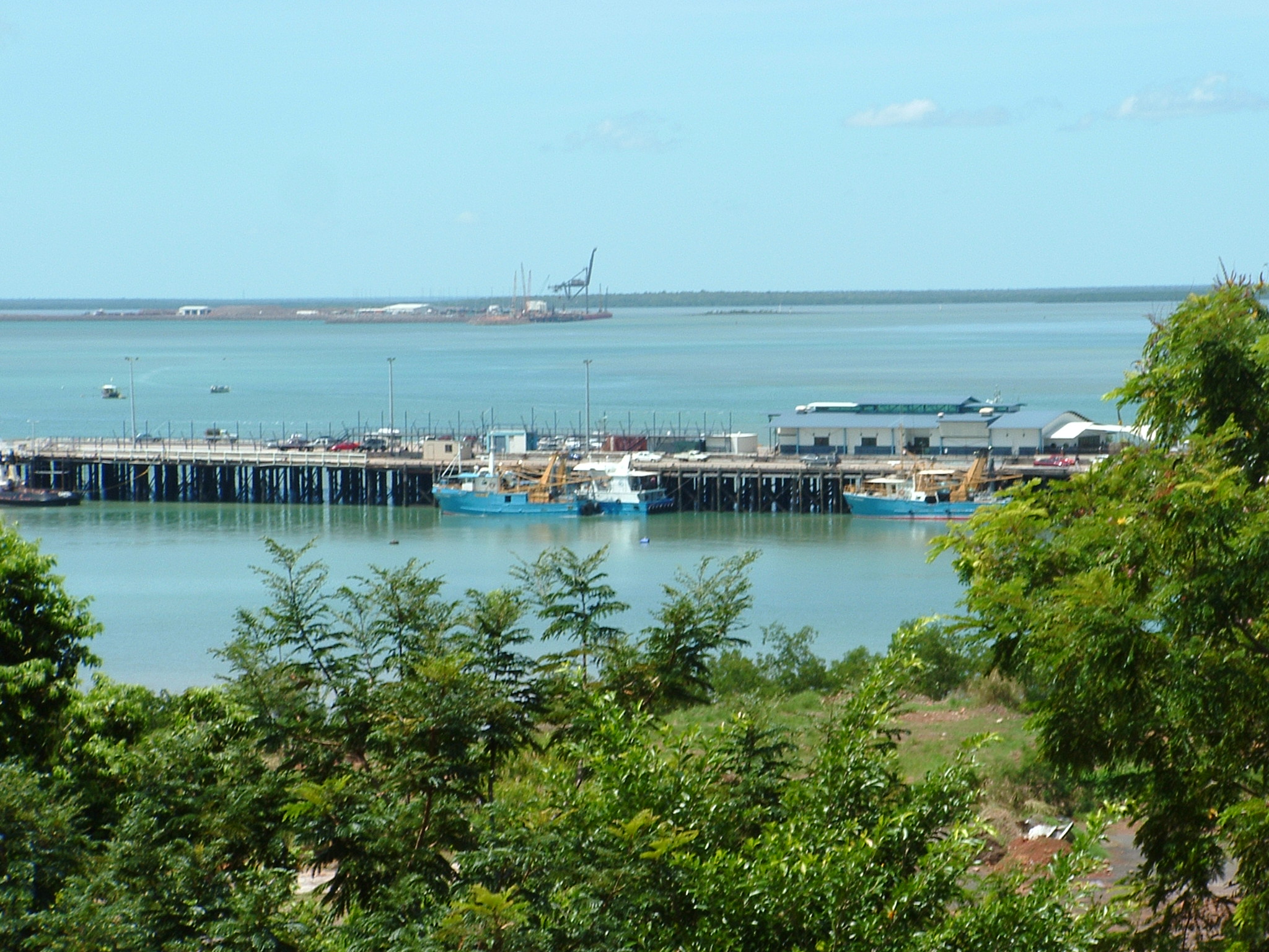 a group of boats sitting in the water