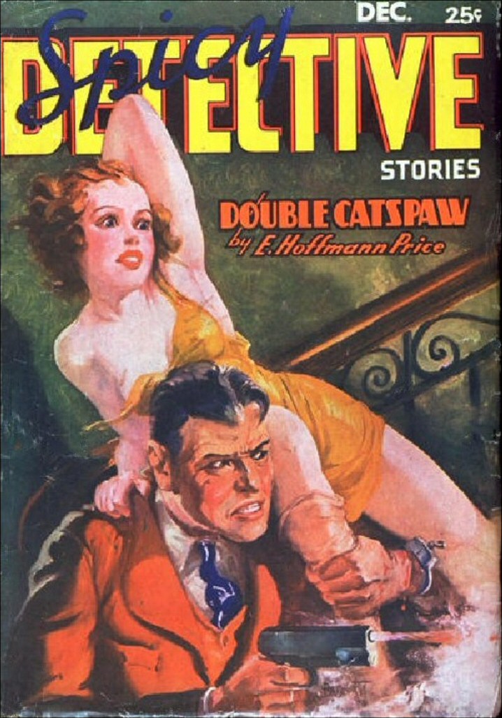 a book cover for specclive stories with a man holding a woman
