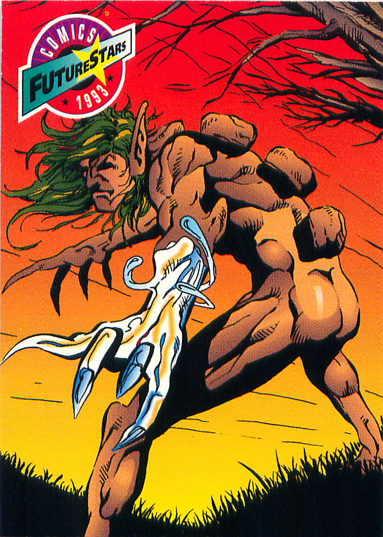 the cover to the first comic of the comic series, future earth is a man with horns