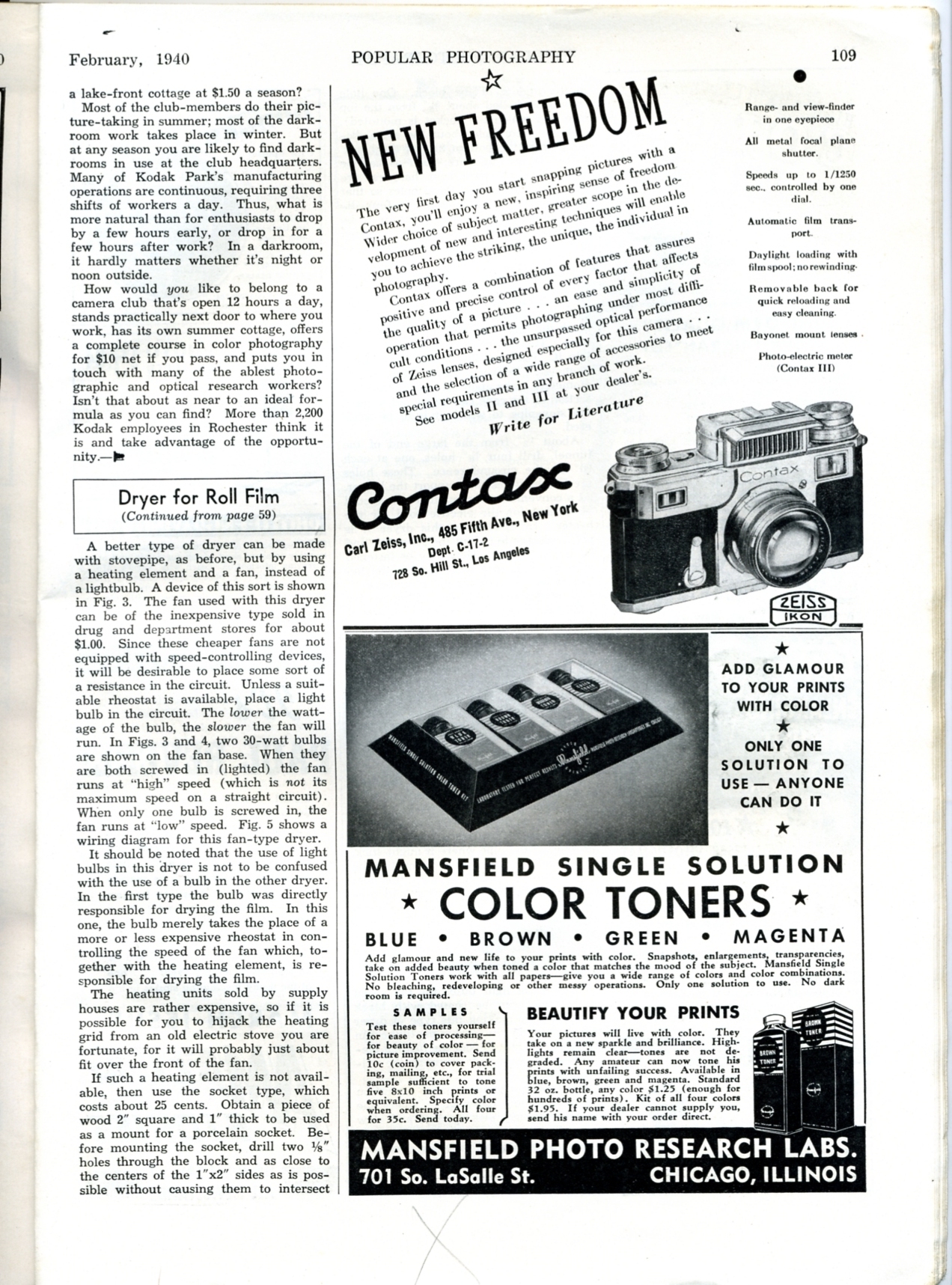 a page of an article about cameras and their uses