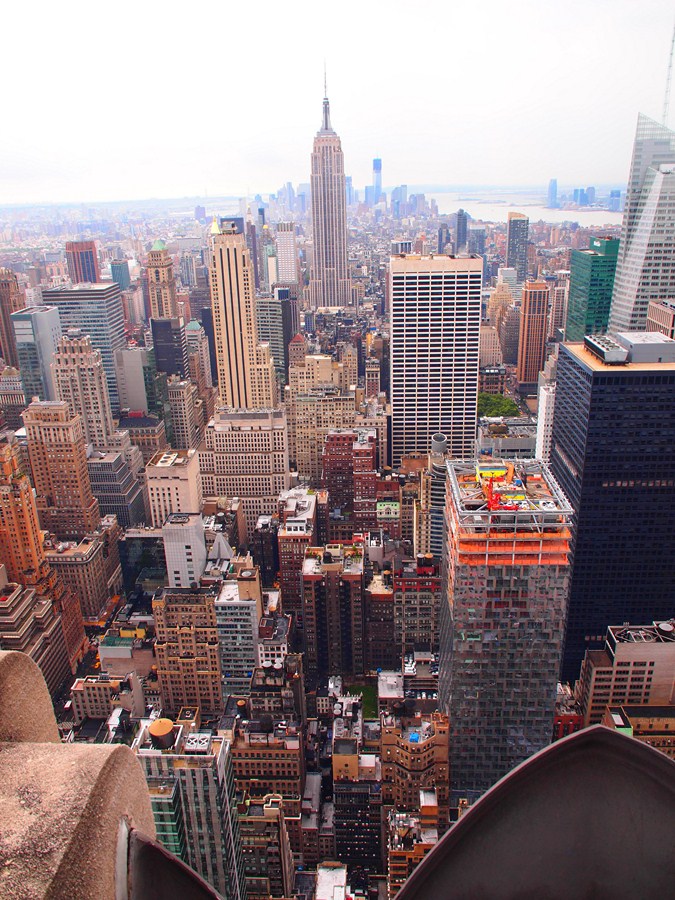 the view from the top of the empire building, new york city