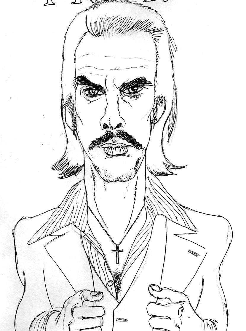 a man with a mustache and suit jacket