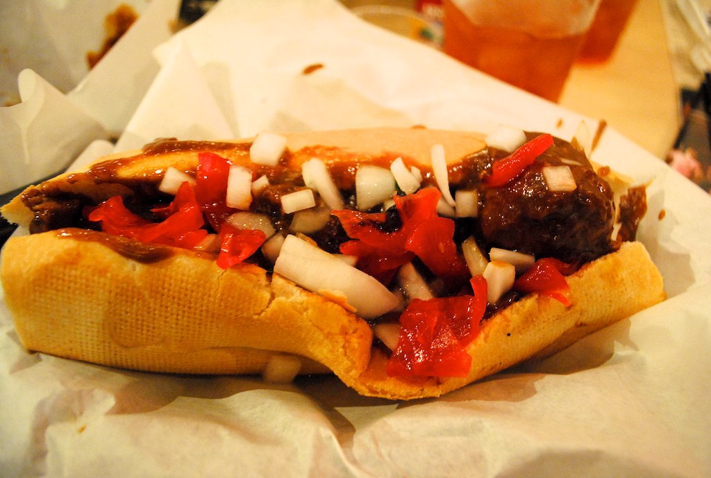 a close up of a  dog on a plate