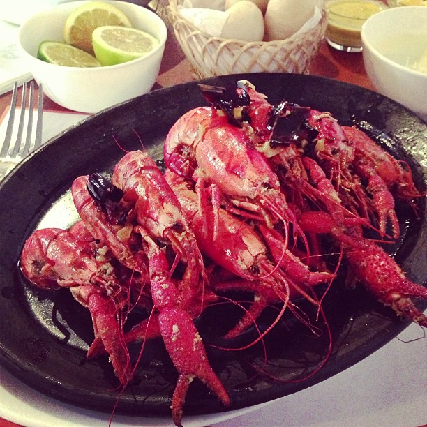 lobsters on a plate ready to be served