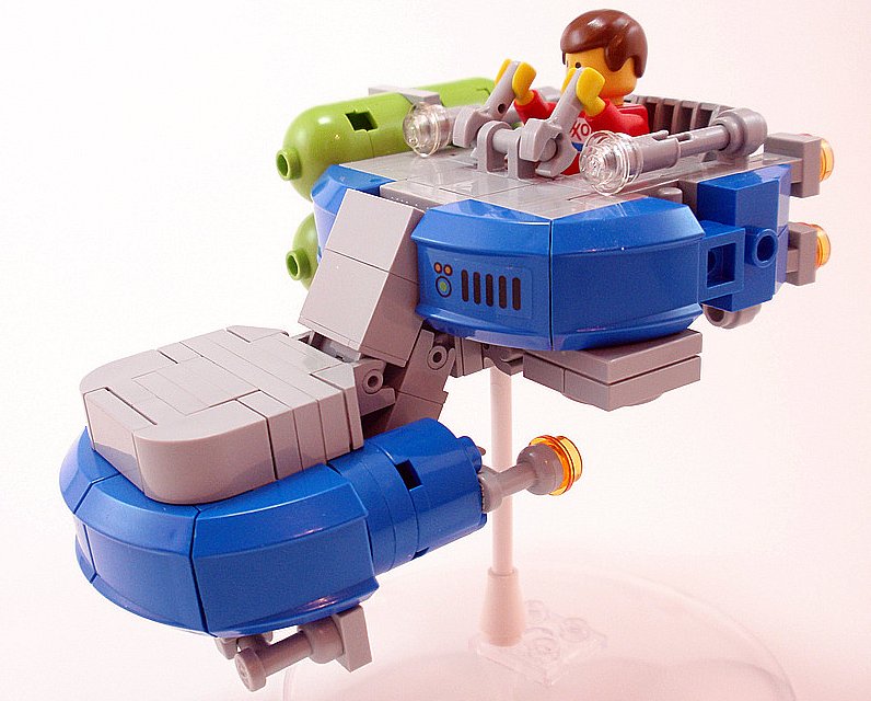 this lego set looks like it has been built into an alien ship