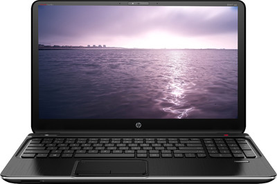 an open black laptop computer with the screen down