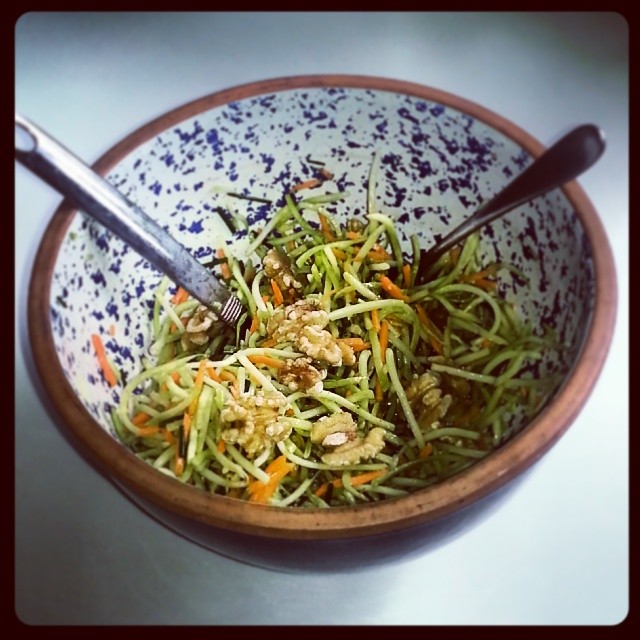 a close up of a bowl with some food in it