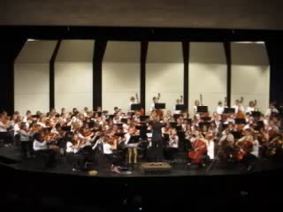 an orchestra and concert audience in an auditorium